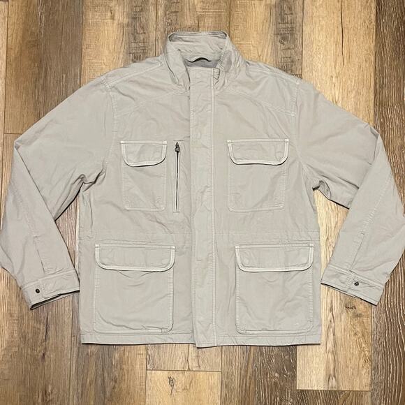 Carbon 2 Cobalt Field Utility Lined Jacket Full Zip Snap Size L Pockets Work - Picture 1 of 5